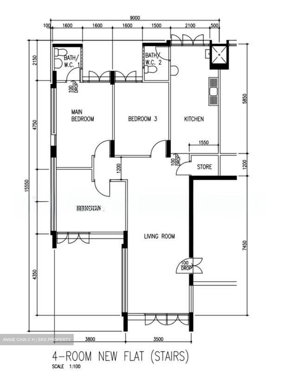 Blk 228 Boundary Ville (Serangoon), HDB 4 Rooms #546295951